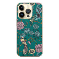 Telefoonhoesje Store iPhone 14 Pro siliconen hoesje - Bloomy birds