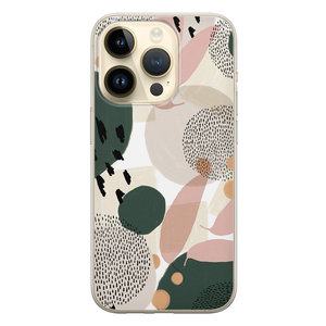Leuke Telefoonhoesjes iPhone 14 Pro siliconen hoesje - Abstract
