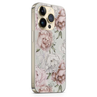 Telefoonhoesje Store iPhone 14 Pro siliconen hoesje - Classy flowers