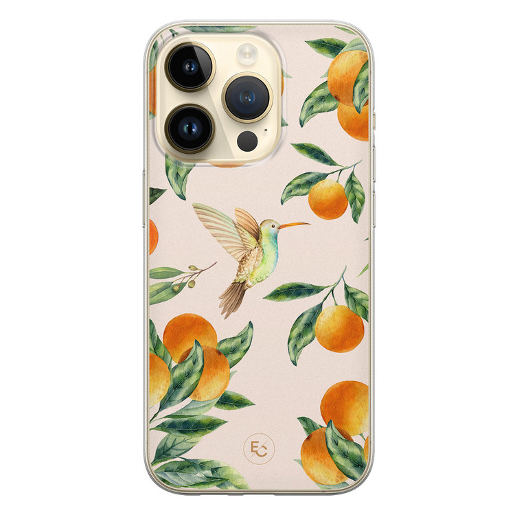 ELLECHIQ iPhone 14 Pro siliconen hoesje - Tropical Lemonade