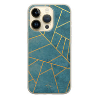 Telefoonhoesje Store iPhone 14 Pro siliconen hoesje - Abstract blauw