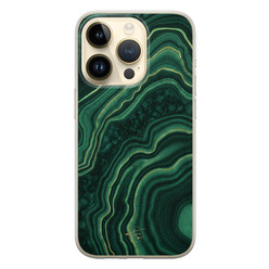 Telefoonhoesje Store iPhone 14 Pro siliconen hoesje - Agate groen