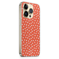 Telefoonhoesje Store iPhone 14 Pro siliconen hoesje - Orange dots