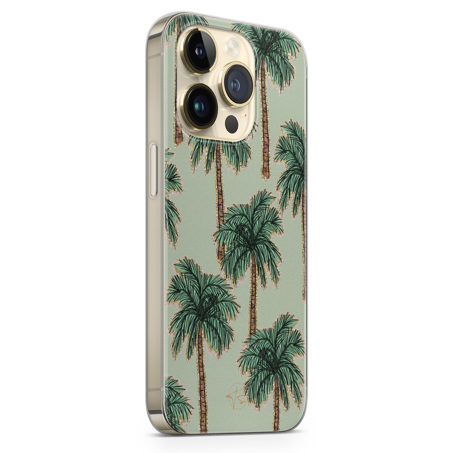 Telefoonhoesje Store iPhone 14 Pro siliconen hoesje - Palmbomen