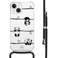 Telefoonhoesje Store iPhone 14 hoesje met koord - Panda