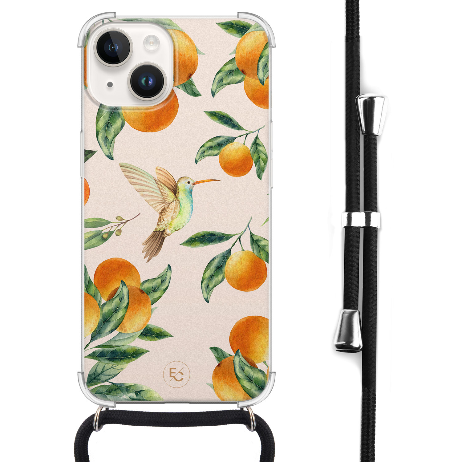 ELLECHIQ iPhone 14 hoesje met koord - Tropical lemonade