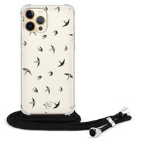 Telefoonhoesje Store iPhone 12 Pro Max hoesje met koord - Freedom birds