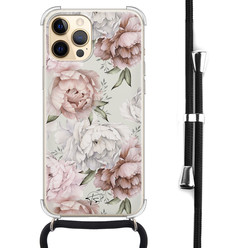 Telefoonhoesje Store iPhone 12 Pro Max hoesje met koord - Classy flowers