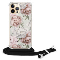 Telefoonhoesje Store iPhone 12 Pro Max hoesje met koord - Classy flowers