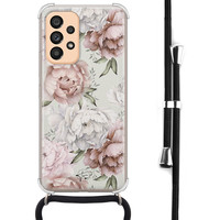 Telefoonhoesje Store Samsung Galaxy A53 hoesje met koord - Classy flowers