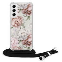Telefoonhoesje Store Samsung Galaxy S21 FE hoesje met koord - Classy flowers