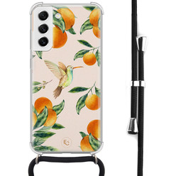 ELLECHIQ Samsung Galaxy S21 FE hoesje met koord - Tropical lemonade