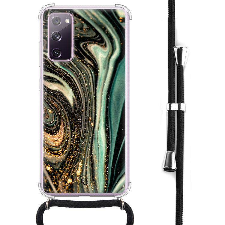 Telefoonhoesje Store Samsung Galaxy S20 FE hoesje met koord - Magic marble