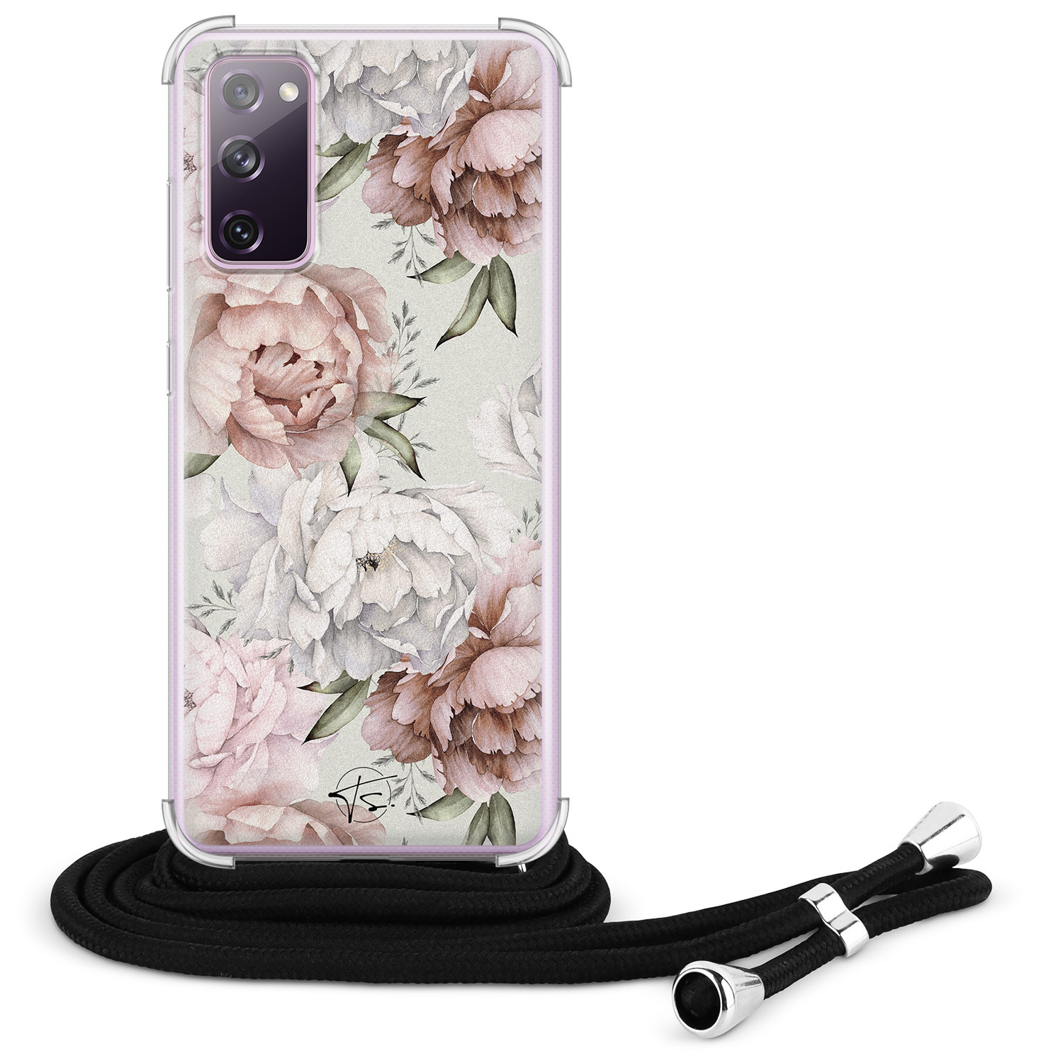 Telefoonhoesje Store Samsung Galaxy S20 FE hoesje met koord - Classy flowers