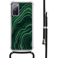Telefoonhoesje Store Samsung Galaxy S20 FE hoesje met koord - Agate groen