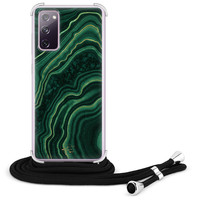 Telefoonhoesje Store Samsung Galaxy S20 FE hoesje met koord - Agate groen