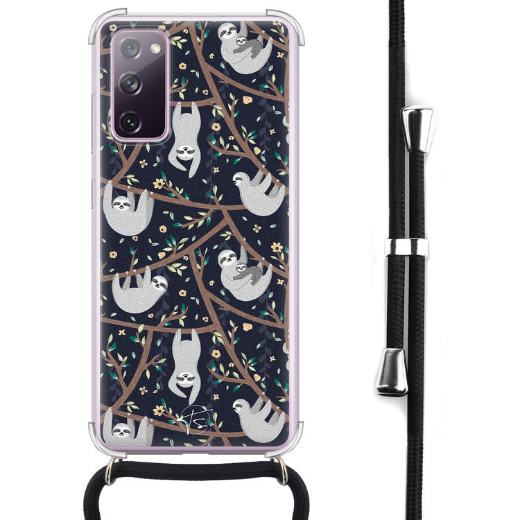 Telefoonhoesje Store Samsung Galaxy S20 FE hoesje met koord - Luiaard