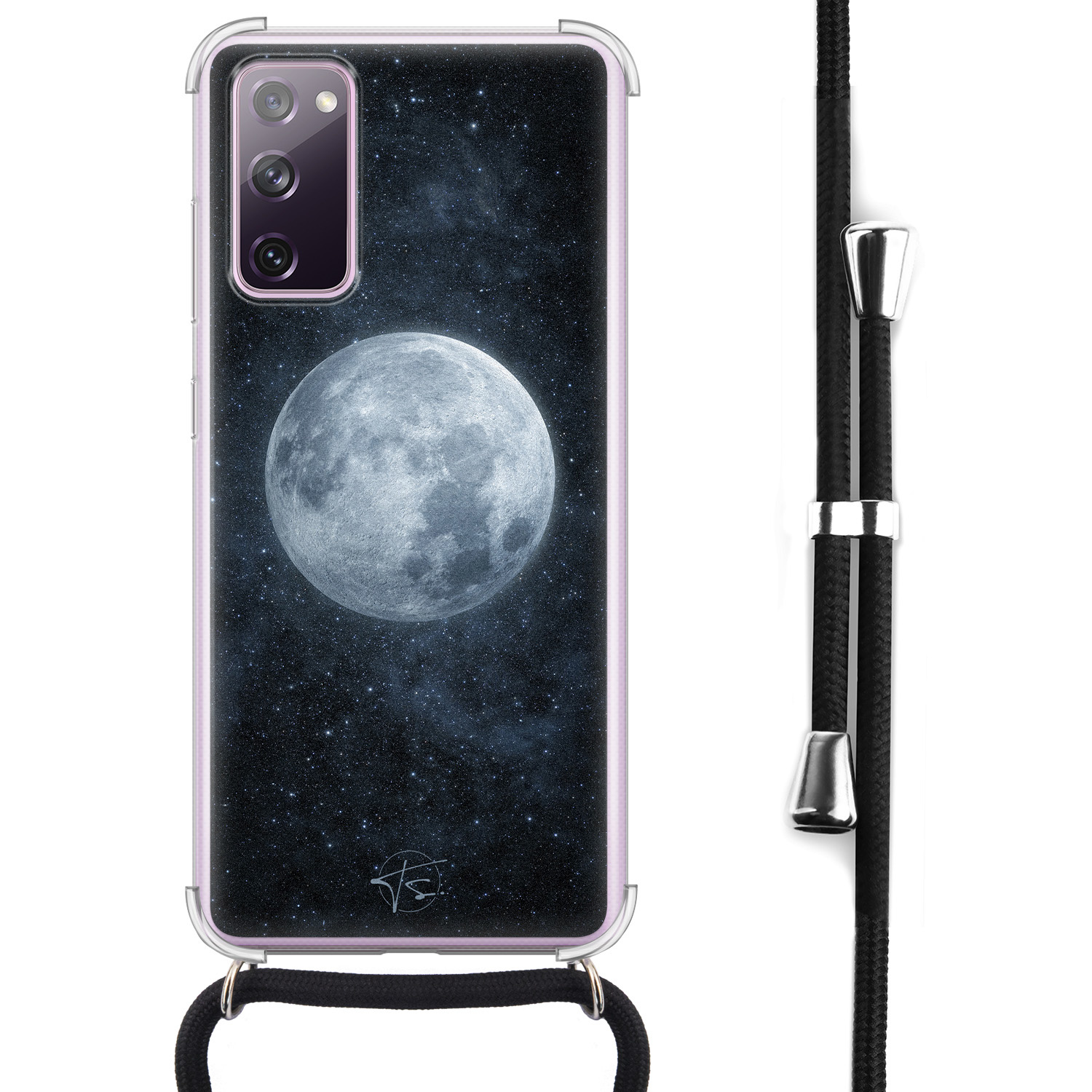 Telefoonhoesje Store Samsung Galaxy S20 FE hoesje met koord - Maan