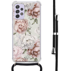 Telefoonhoesje Store Samsung Galaxy A52(s) hoesje met koord - Classy flowers