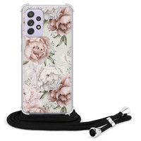 Telefoonhoesje Store Samsung Galaxy A52(s) hoesje met koord - Classy flowers