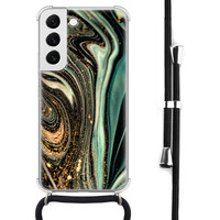 Telefoonhoesje Store Samsung Galaxy S22 hoesje met koord - Magic marble