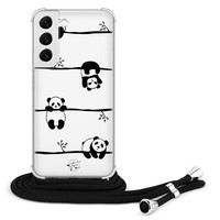 Telefoonhoesje Store Samsung Galaxy S22 hoesje met koord - Panda