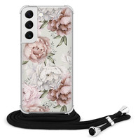 Telefoonhoesje Store Samsung Galaxy S22 hoesje met koord - Classy flowers
