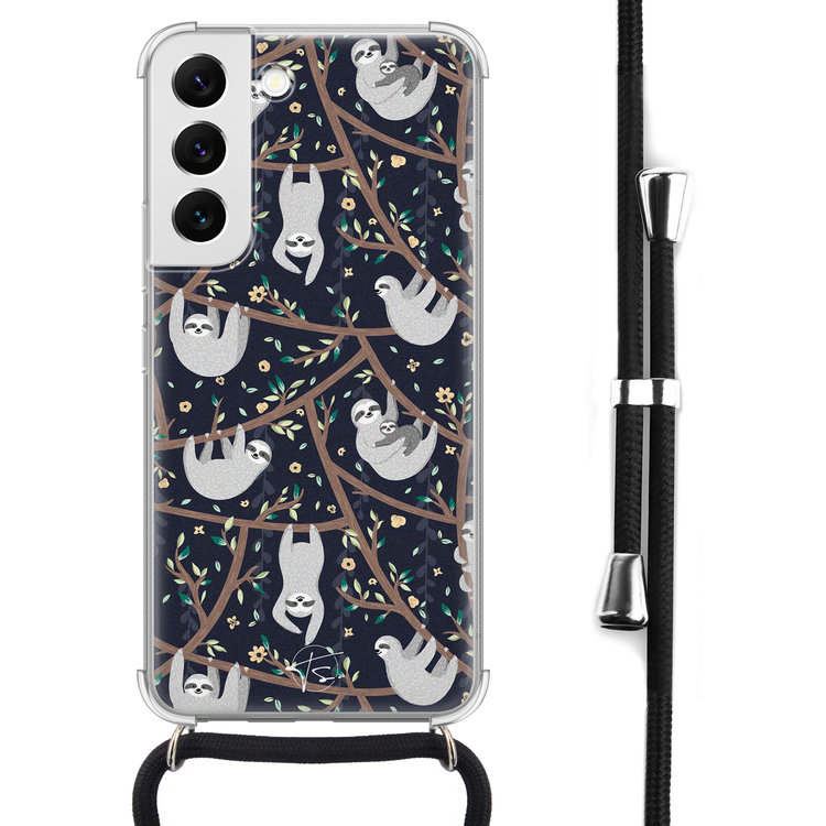 Telefoonhoesje Store Samsung Galaxy S22 hoesje met koord - Luiaard