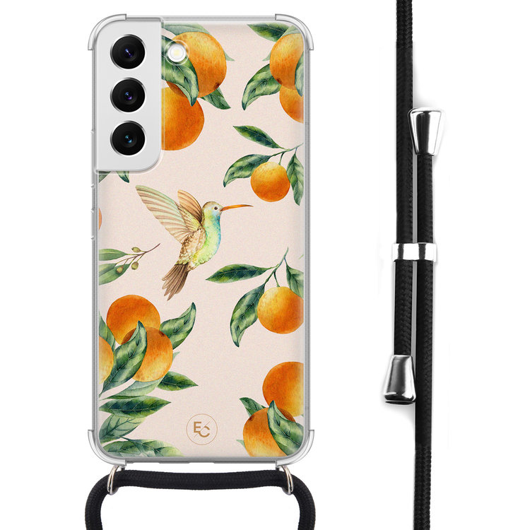 ELLECHIQ Samsung Galaxy S22 hoesje met koord - Tropical lemonade