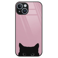 Telefoonhoesje Store iPhone 14 hoesje glas - Zwarte kat