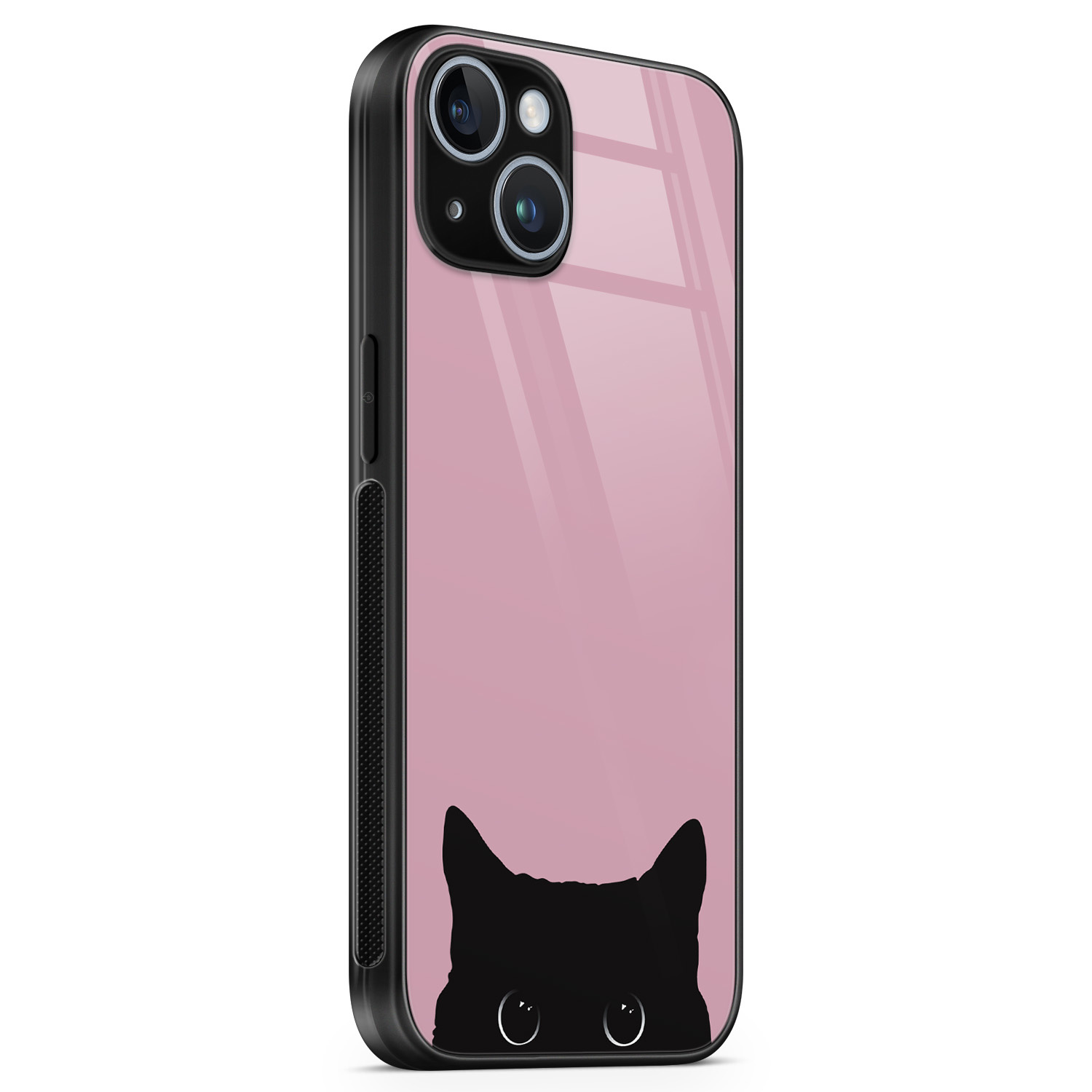 Telefoonhoesje Store iPhone 14 hoesje glas - Zwarte kat