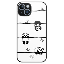 Telefoonhoesje Store iPhone 14 hoesje glas - Panda