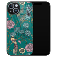 Telefoonhoesje Store iPhone 14 hoesje glas - Bloomy birds