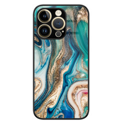 Telefoonhoesje Store iPhone 14 Pro hoesje glas - Magic marble