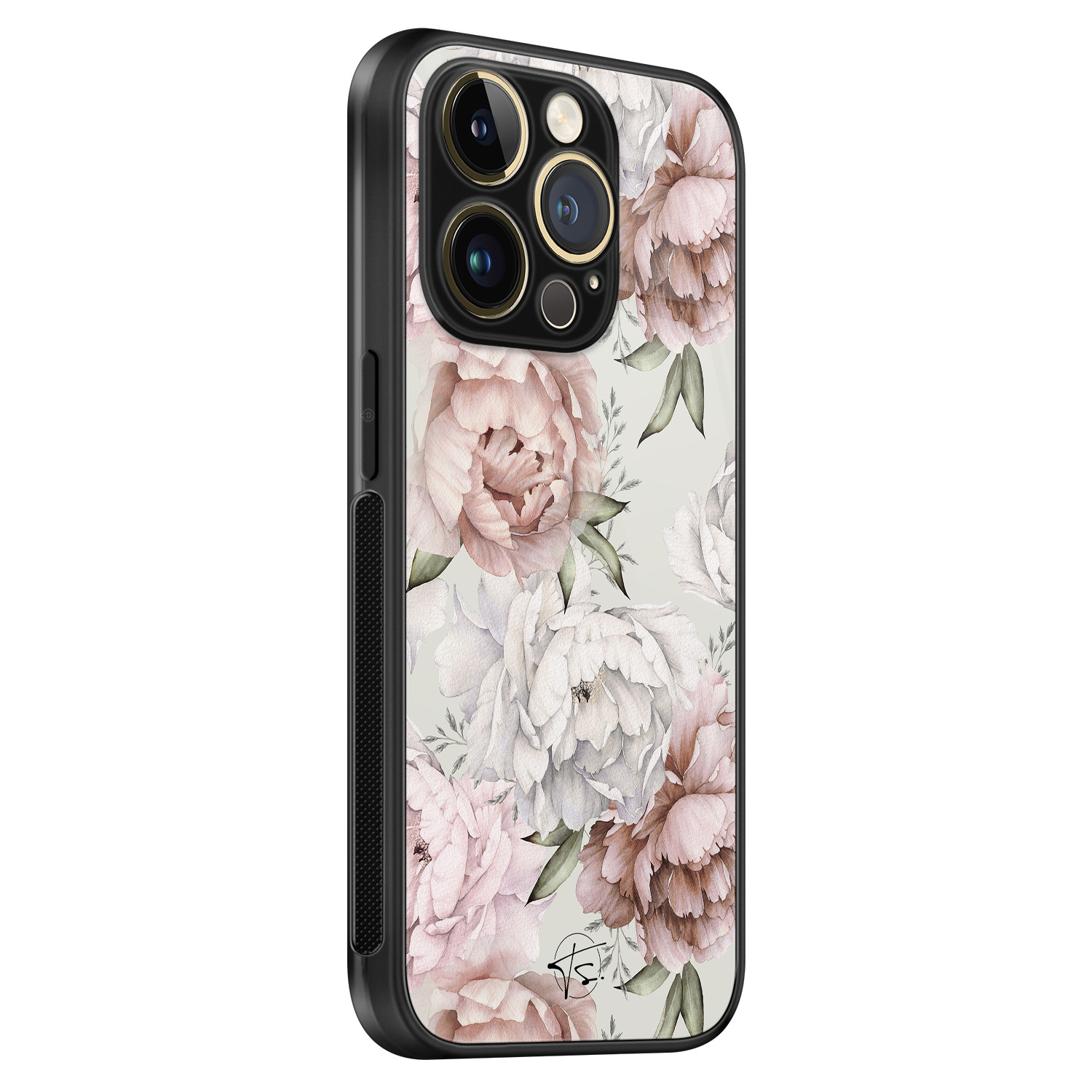 Telefoonhoesje Store iPhone 14 Pro hoesje glas - Classy flowers