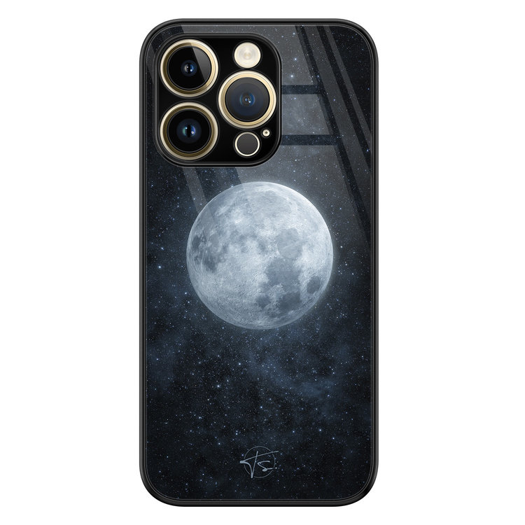 Telefoonhoesje Store iPhone 14 Pro hoesje glas - Maan