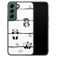 Telefoonhoesje Store Samsung Galaxy S22 hoesje glas - Panda