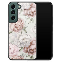 Telefoonhoesje Store Samsung Galaxy S22 hoesje glas - Classy flowers