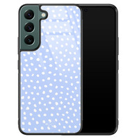 Telefoonhoesje Store Samsung Galaxy S22 hoesje glas - Purple dots