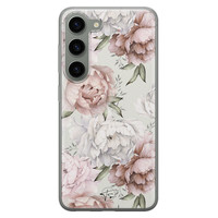 Telefoonhoesje Store Samsung Galaxy S23 siliconen hoesje - Classy flowers