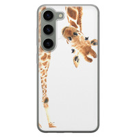 Leuke Telefoonhoesjes Samsung Galaxy S23 siliconen hoesje - Giraffe