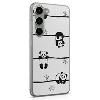 Telefoonhoesje Store Samsung Galaxy S23 siliconen hoesje - Panda