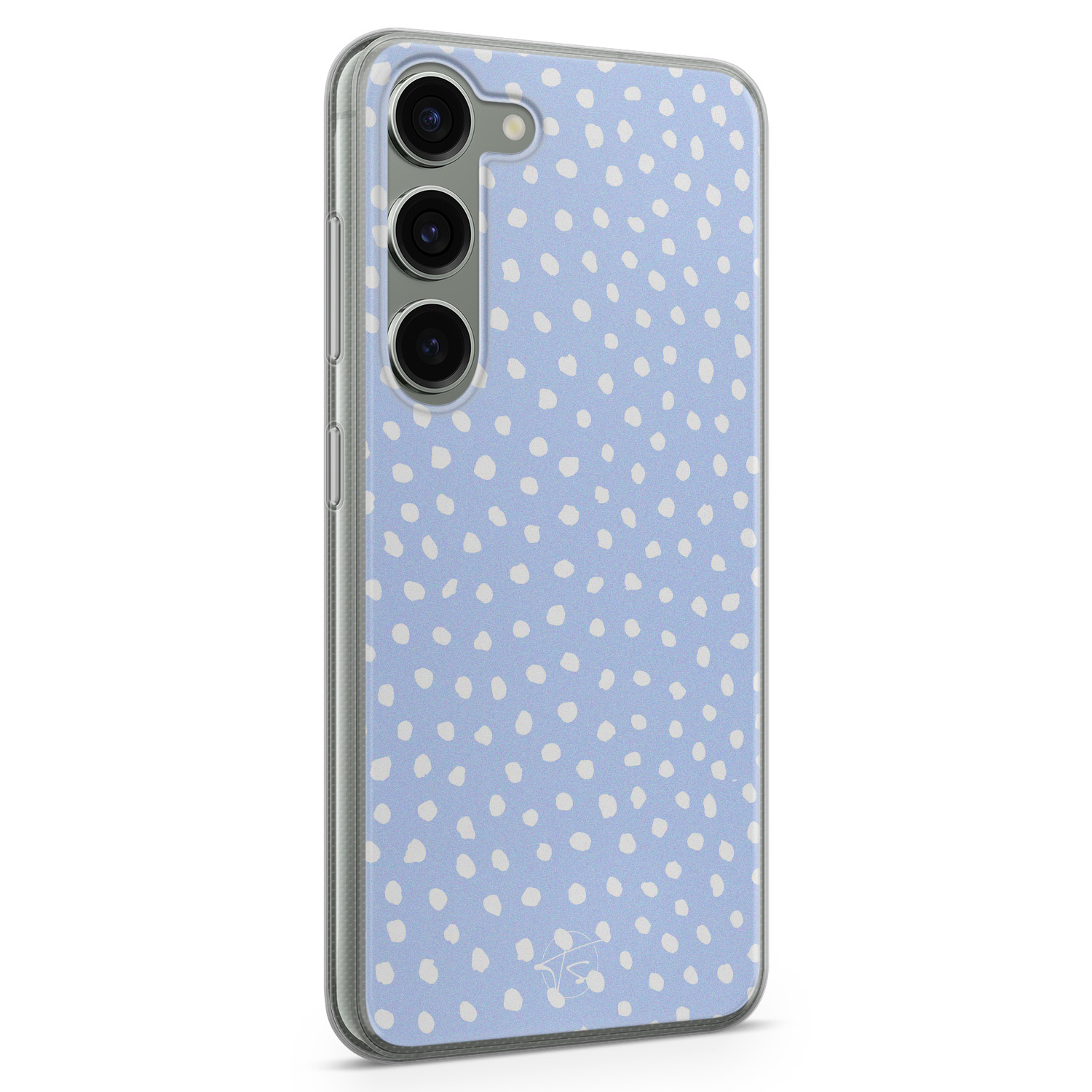 Telefoonhoesje Store Samsung Galaxy S23 siliconen hoesje - Purple dots