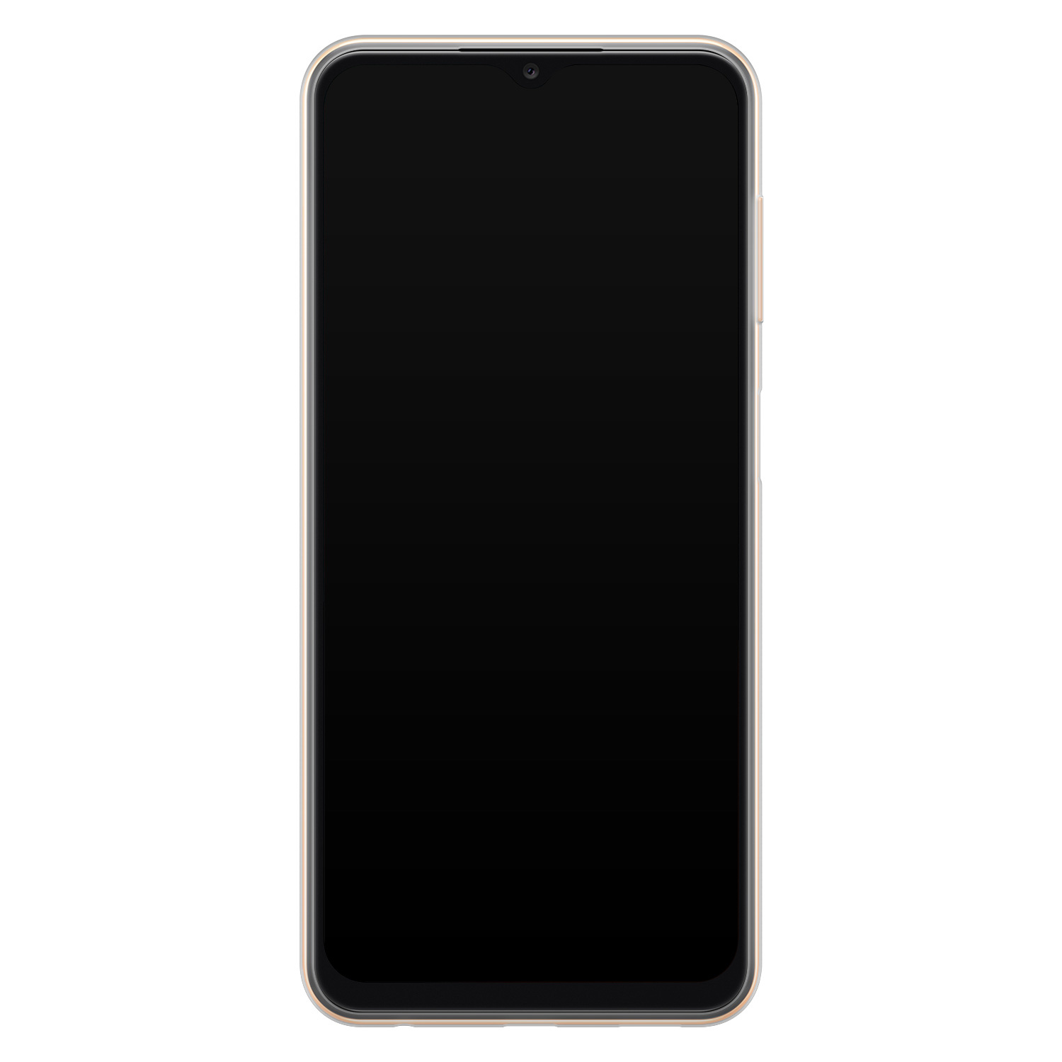 ELLECHIQ Samsung Galaxy A13 4G siliconen hoesje - Hart bruin