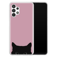 Telefoonhoesje Store Samsung Galaxy A13 4G siliconen hoesje - Zwarte kat