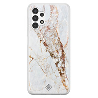 Casimoda Samsung Galaxy A13 4G siliconen hoesje - Goud marmer