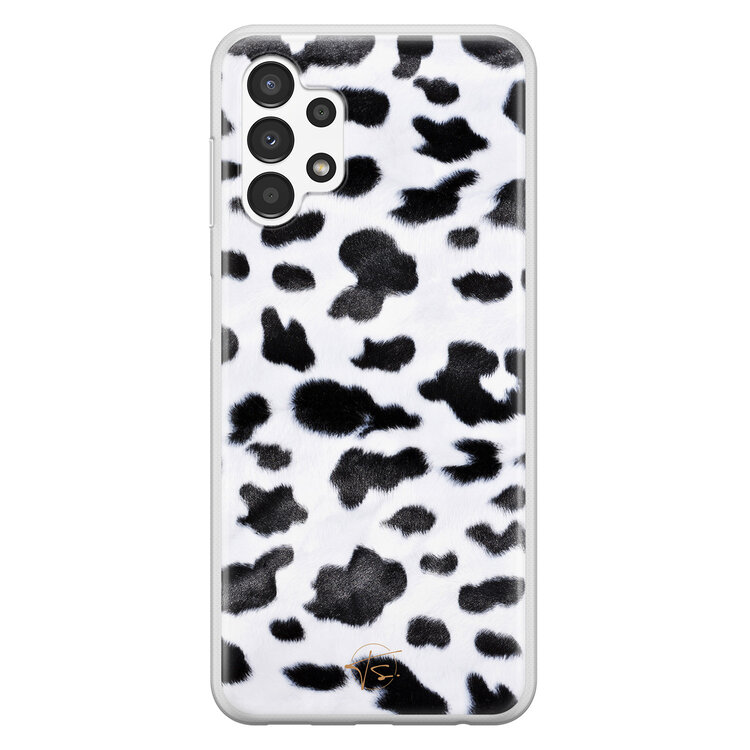 Telefoonhoesje Store Samsung Galaxy A13 4G siliconen hoesje - Koeienprint