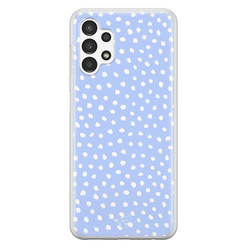 Telefoonhoesje Store Samsung Galaxy A13 4G siliconen hoesje - Purple dots