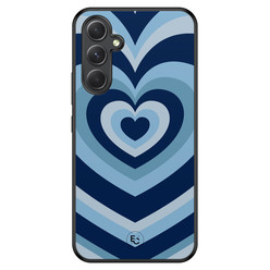 ELLECHIQ Samsung Galaxy A54 hoesje back case - Hart blauw