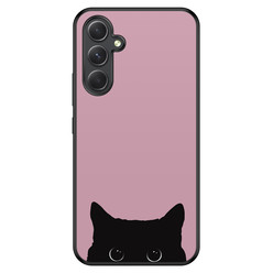 Telefoonhoesje Store Samsung Galaxy A54 hoesje back case - Zwarte kat